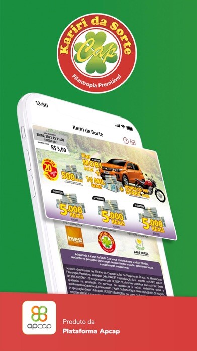 Emulate iPhone app Kariri da Sorte using MyAndroid