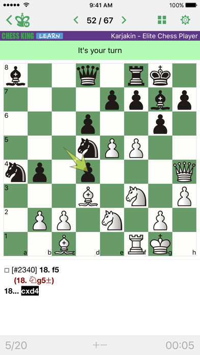 Emulate iPhone app Karjakin - Elite Chess Player using MyAndroid