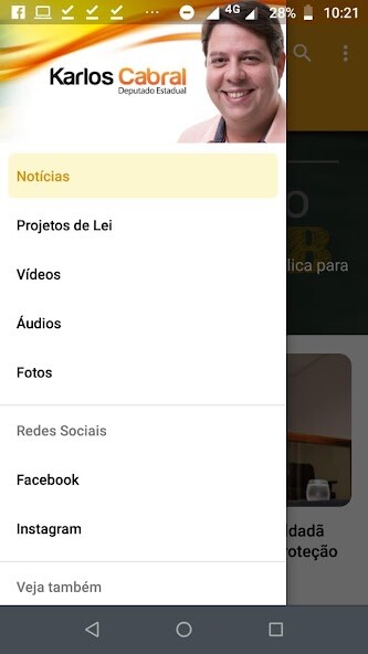 Run android online APK Karlos Cabral Deputado Estadual from MyAndroid or emulate Karlos Cabral Deputado Estadual using MyAndroid