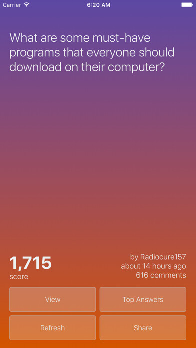 Emulate iPhone app KarmaCards for AskReddit using MyAndroid Emulate iPhone app KarmaCards for AskReddit using MyAndroid