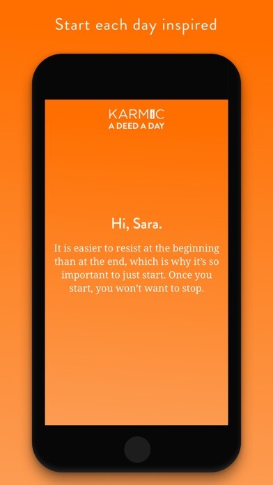 Emulate iPhone app KARMiC - A Deed A Day using MyAndroid Emulate iPhone app KARMiC - A Deed A Day using MyAndroid
