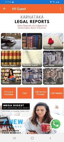 Run android online APK Karnataka Legal Reports from MyAndroid or emulate Karnataka Legal Reports using MyAndroid