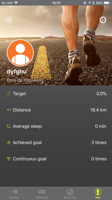 Emulate iPhone app Karrimor Excel using MyAndroid
