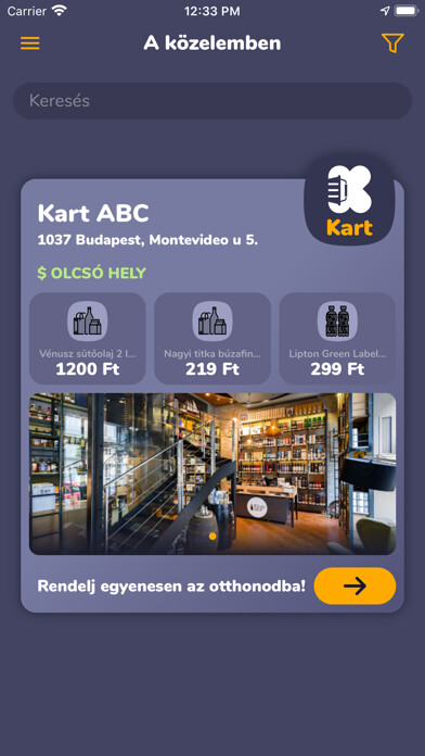 Emulate iPhone app Kart Bevásárlás using MyAndroid Emulate iPhone app Kart Bevásárlás using MyAndroid