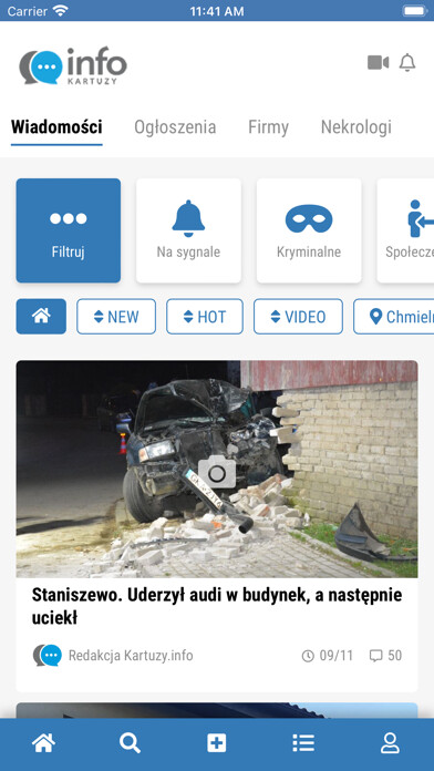 Emulate iPhone app Kartuzy.info using MyAndroid Emulate iPhone app Kartuzy.info using MyAndroid