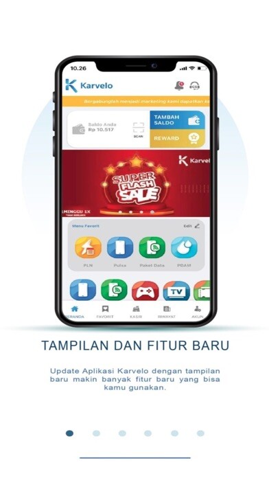 Emulate iPhone app Karvelo Pulsa using MyAndroid
