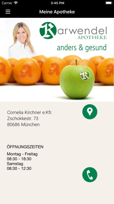 Emulate iPhone app Karwendel-Apotheke using MyAndroid Emulate iPhone app Karwendel-Apotheke using MyAndroid