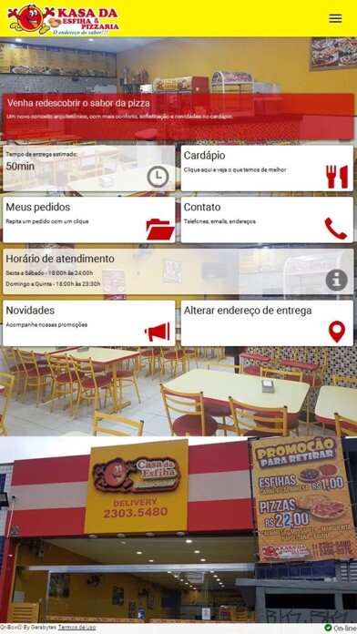 Emulate iPhone app Kasa da Esfiha - Pimentas using MyAndroid Emulate iPhone app Kasa da Esfiha - Pimentas using MyAndroid