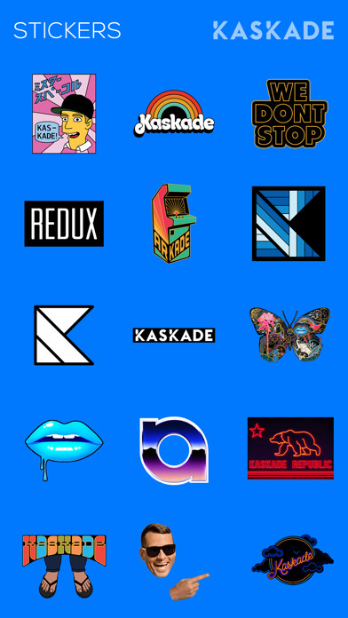 Emulate iPhone app Kaskade Stickers using MyAndroid