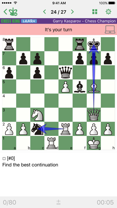 Emulate iPhone app Kasparov - Chess Champion using MyAndroid