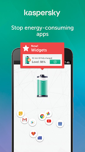 Run android online APK Kaspersky Battery Life: Saver & Booster from MyAndroid or emulate Kaspersky Battery Life: Saver & Booster using MyAndroid