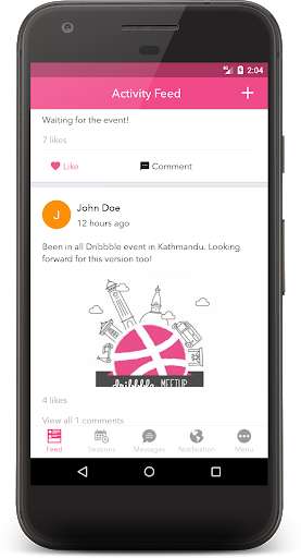 Run android online APK Kathmandu Dribbble Meetup 2017 from MyAndroid or emulate Kathmandu Dribbble Meetup 2017 using MyAndroid