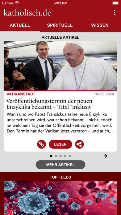 Emulate iPhone app katholisch.de using MyAndroid Emulate iPhone app katholisch.de using MyAndroid