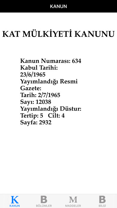 Emulate iPhone app KAT MULKiYETi KANUNU using MyAndroid