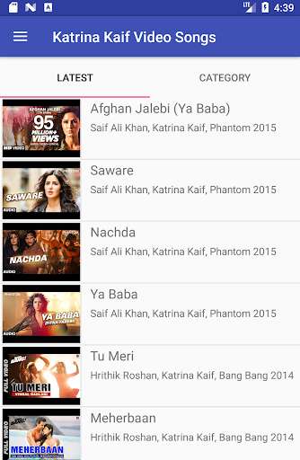 Run android online APK Katrina Kaif Video Songs Lyrics from MyAndroid or emulate Katrina Kaif Video Songs Lyrics using MyAndroid
