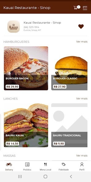 Run android online APK Kauai Restaurante from MyAndroid or emulate Kauai Restaurante using MyAndroid