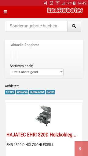 Run android online APK Kaufroboter - Sonderangebote from MyAndroid or emulate Kaufroboter - Sonderangebote using MyAndroid