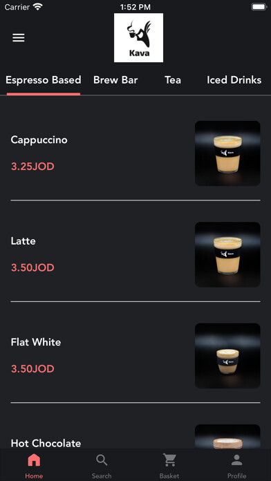 Emulate iPhone app Kava Coffee using MyAndroid Emulate iPhone app Kava Coffee using MyAndroid