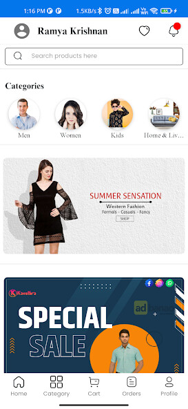 Run android online APK Kavethra - Online Shopping from MyAndroid or emulate Kavethra - Online Shopping using MyAndroid