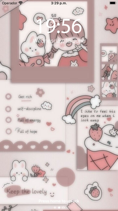 Emulate iPhone app Kawai Fanart wallpaper HD using MyAndroid