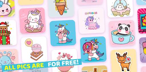 Run android online APK Kawaii Color By Number from MyAndroid or emulate Kawaii Color By Number using MyAndroid