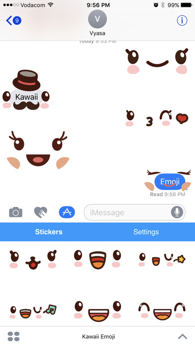 Emulate iPhone app Kawaii Emoji - Cute Emoticon Stickers for Texting using MyAndroid Emulate iPhone app Kawaii Emoji - Cute Emoticon Stickers for Texting using MyAndroid
