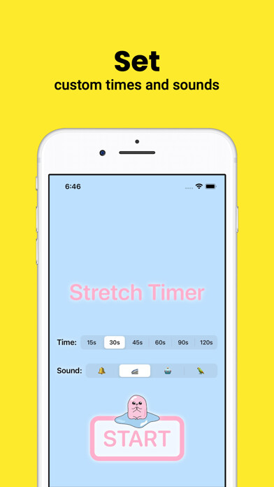 Emulate iPhone app Kawaii Stretch Timer using MyAndroid Emulate iPhone app Kawaii Stretch Timer using MyAndroid