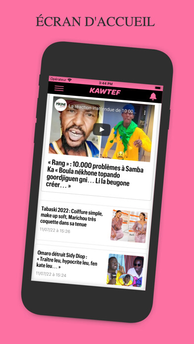 Emulate iPhone app Kawtef: Buzz & actu au Sngal using MyAndroid