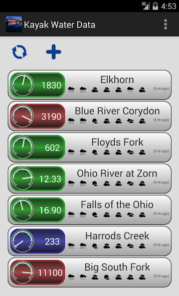 Emulate Android APK Kayak Water Widget