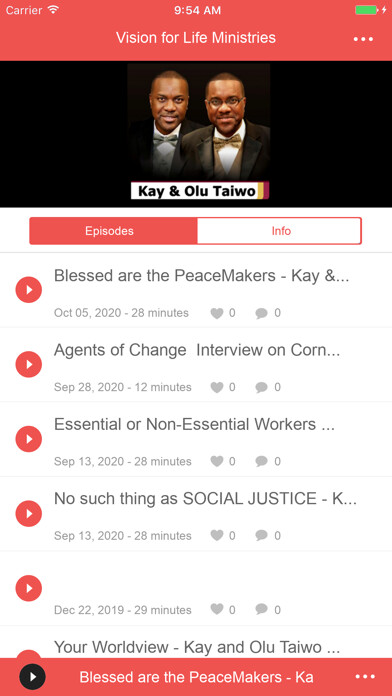 Emulate iPhone app Kay and Olu Taiwo: Vision Life using MyAndroid