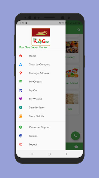 Run android online APK Kay Gee Super Market from MyAndroid or emulate Kay Gee Super Market using MyAndroid