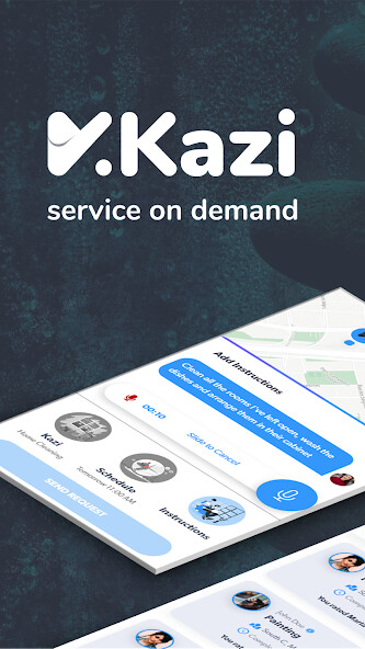 Run android online APK Kazi - Request a service from MyAndroid or emulate Kazi - Request a service using MyAndroid