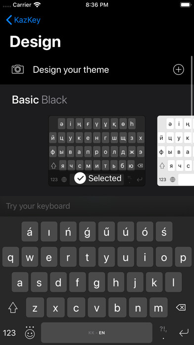 Emulate iPhone app KazKey - best Kazakh keyboard using MyAndroid