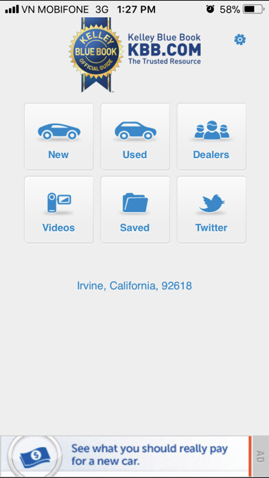 Emulate iPhone app KBB.com-New & Used Car Prices using MyAndroid