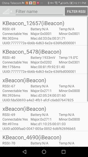 Emulate Android APK KBeaconConfig
