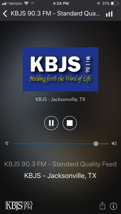 Emulate iPhone app KBJS 90.3FM Radio using MyAndroid Emulate iPhone app KBJS 90.3FM Radio using MyAndroid