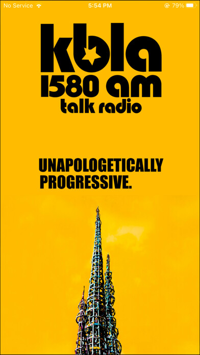Emulate iPhone app KBLA Talk 1580 using MyAndroid Emulate iPhone app KBLA Talk 1580 using MyAndroid