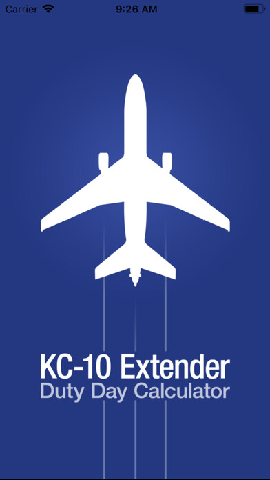 Emulate iPhone app KC-10 Duty Day Calculator using MyAndroid