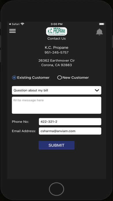 Emulate iPhone app KC Propane using MyAndroid