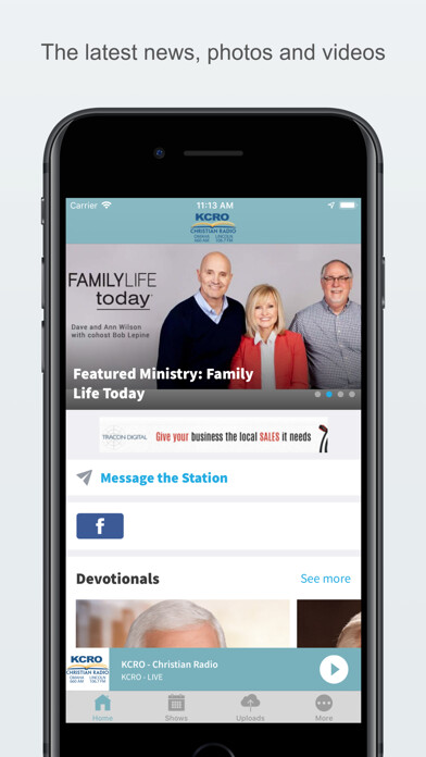 Emulate iPhone app KCRO - Christian Radio using MyAndroid Emulate iPhone app KCRO - Christian Radio using MyAndroid