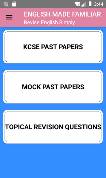Run android online APK KCSE Made Familiar English from MyAndroid or emulate KCSE Made Familiar English using MyAndroid