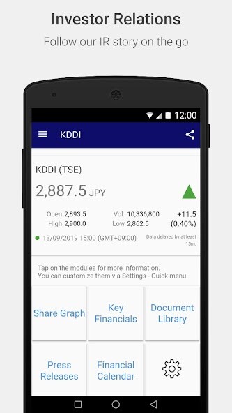 Run android online APK KDDI Investor Relations from MyAndroid or emulate KDDI Investor Relations using MyAndroid