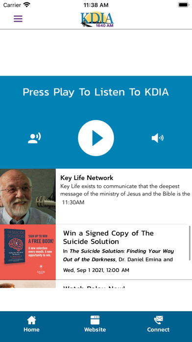 Emulate iPhone app KDIA 1640 AM using MyAndroid Emulate iPhone app KDIA 1640 AM using MyAndroid