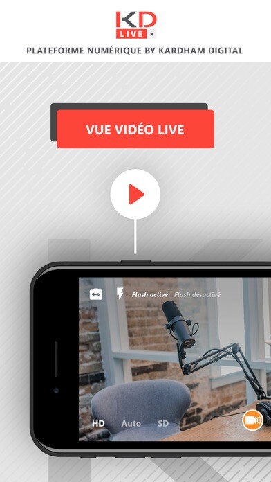 Emulate iPhone app KD LIVE using MyAndroid