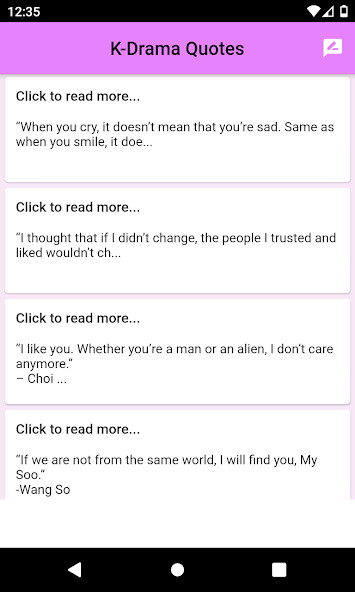 Run android online APK KDrama Quotes from MyAndroid or emulate KDrama Quotes using MyAndroid Run android online APK KDrama Quotes from MyAndroid or emulate KDrama Quotes using MyAndroid