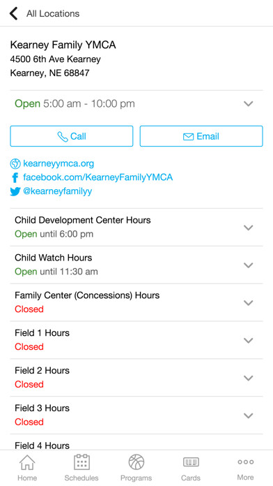 Emulate iPhone app Kearney Family YMCA using MyAndroid Emulate iPhone app Kearney Family YMCA using MyAndroid