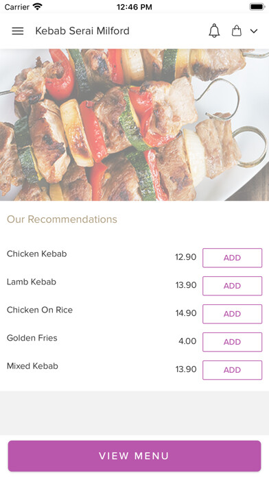 Emulate iPhone app Kebab Serai Milford using MyAndroid Emulate iPhone app Kebab Serai Milford using MyAndroid