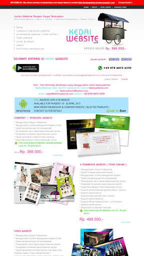 Run android online APK KedaiWebsite from MyAndroid or emulate KedaiWebsite using MyAndroid