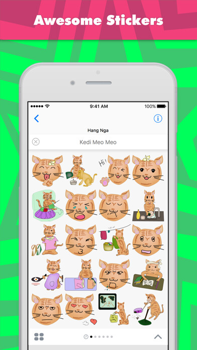 Emulate iPhone app Kedi Meo Meo stickers by Hanna using MyAndroid Emulate iPhone app Kedi Meo Meo stickers by Hanna using MyAndroid