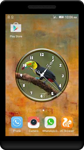 Run android online APK Keel Billed Toucans Clock LWP from MyAndroid or emulate Keel Billed Toucans Clock LWP using MyAndroid